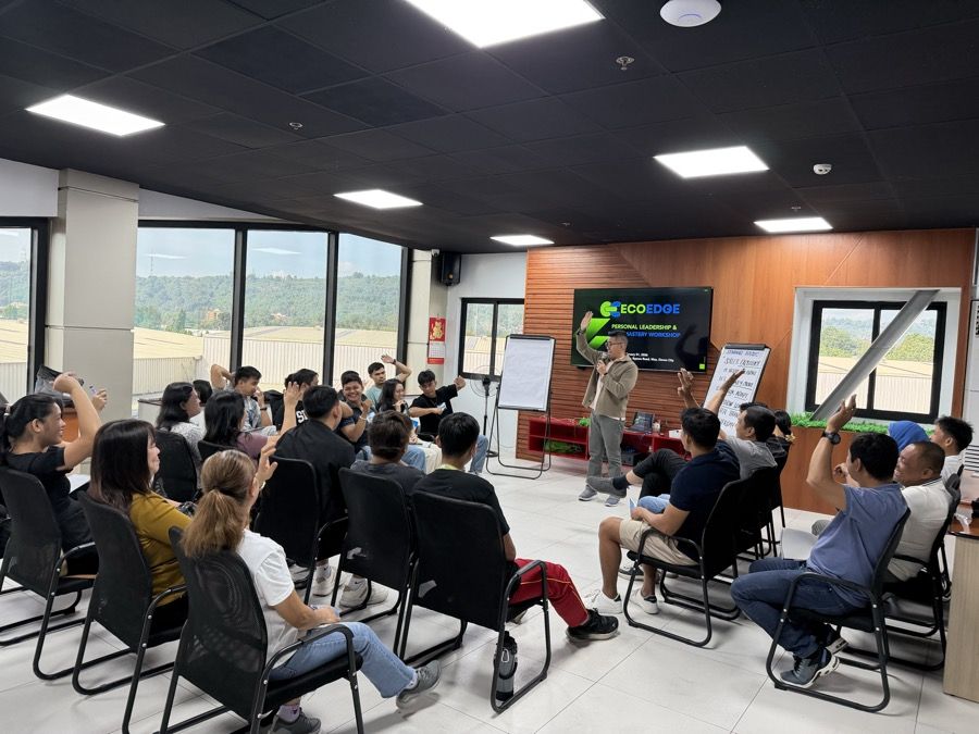 A leadership workshop in session